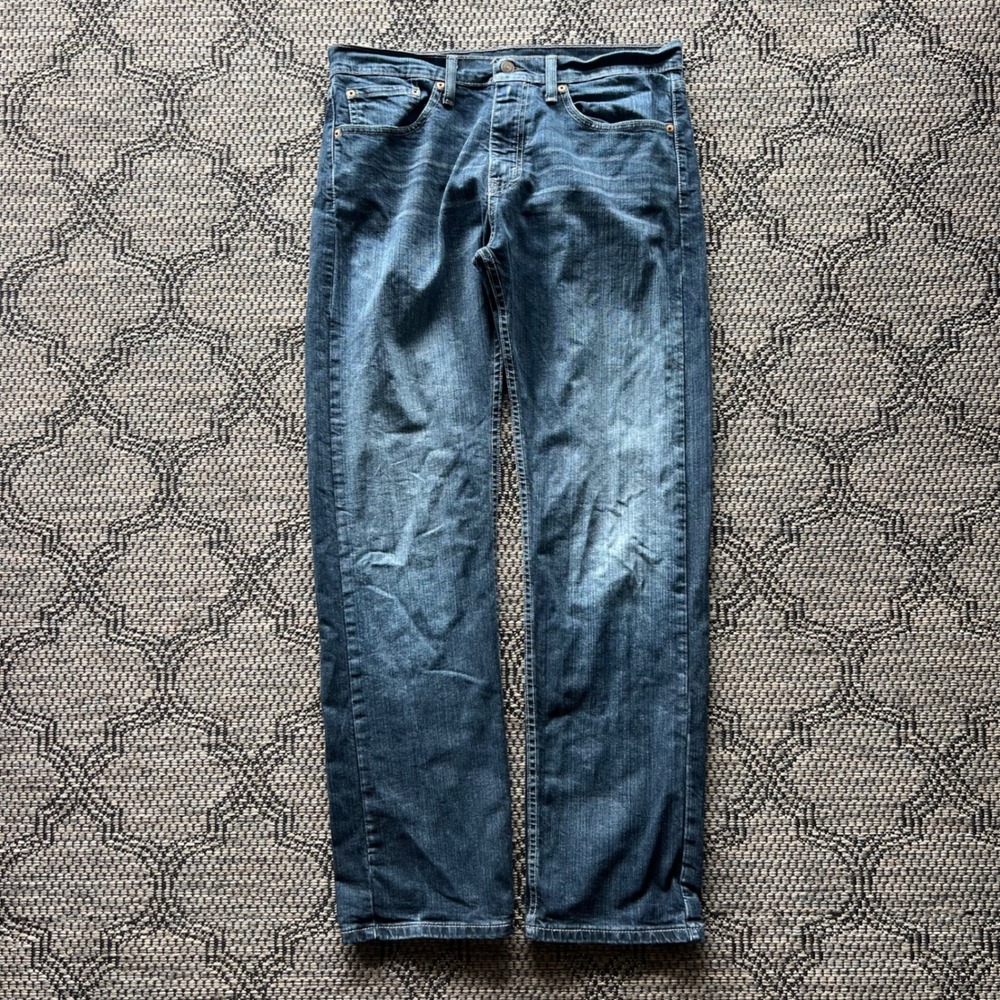 Y2K Levis 505 Pants Mens 31x32 Blue Straight Leg Dark Wash Denim Regular Jeans